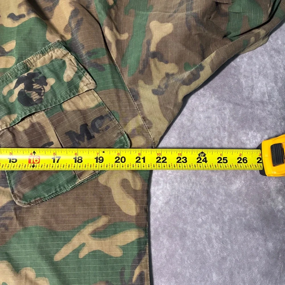 True Vintage Vietnam War era  USMC Woodland Camo Ripstop Combat Utility Jacket